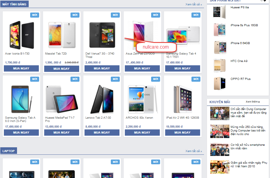 Chia sẻ template Blogspot bán hàng công nghệ cực chất