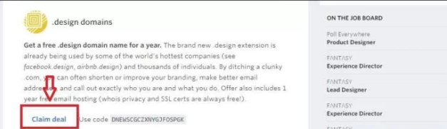 Get Free .Design Domain Name for a Yeah Get Free .Design Domain Name for a Yeah